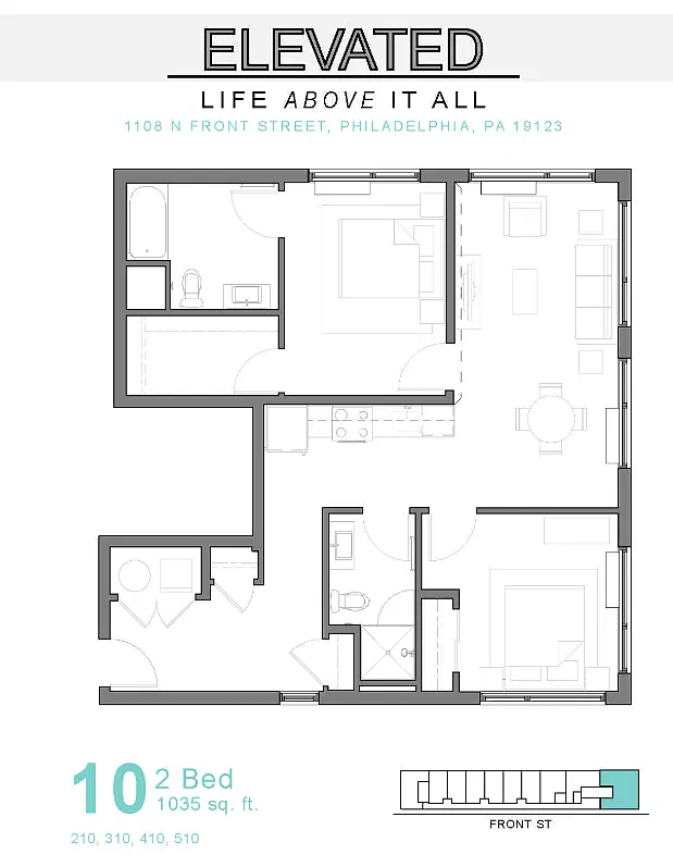 Floor plan Two bedroom