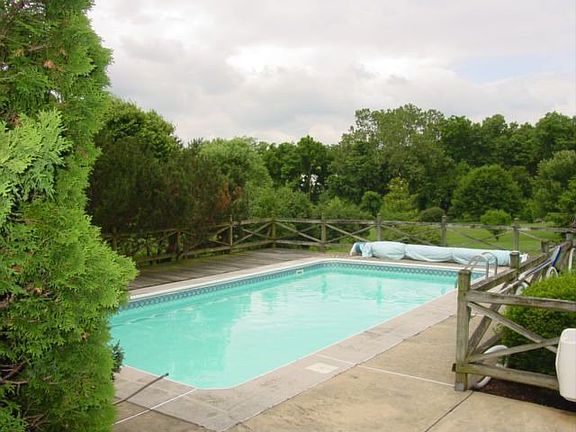 In Ground pool overlooking the property
