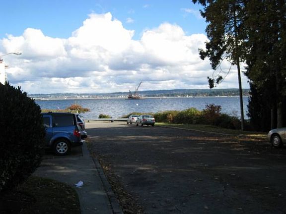 Water view across street