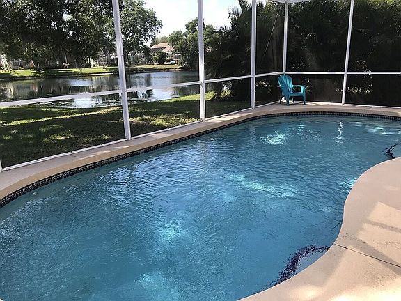Pool with screened lanai