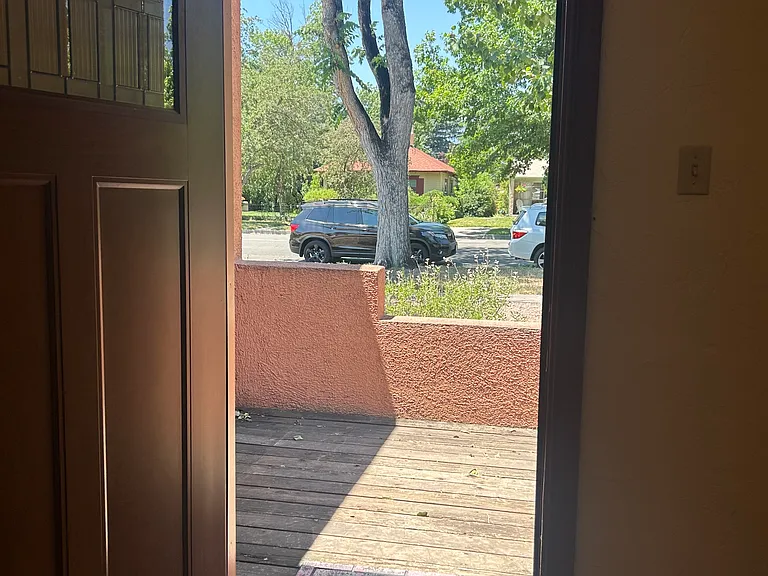 Front bedroom patio