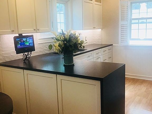custom cabinetry with waterf