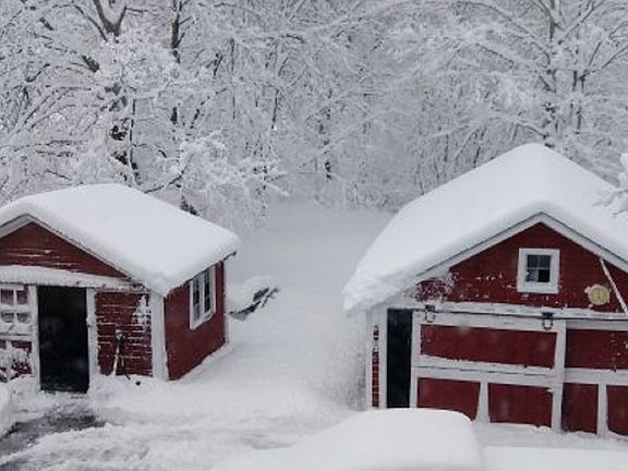 garage and storage shed