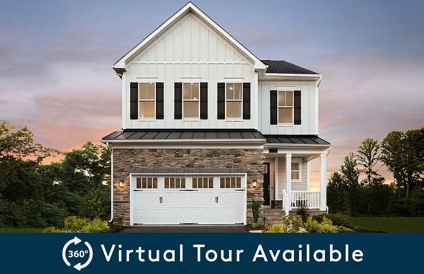 Wincrest Model Exterior - Elevation 3 at Mason Park in Fairfax, VA.