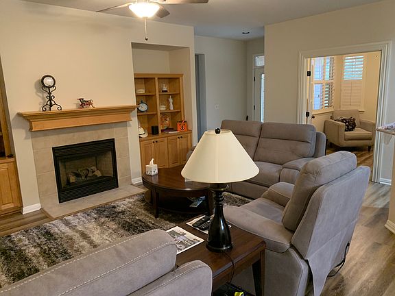 fireplace in living room