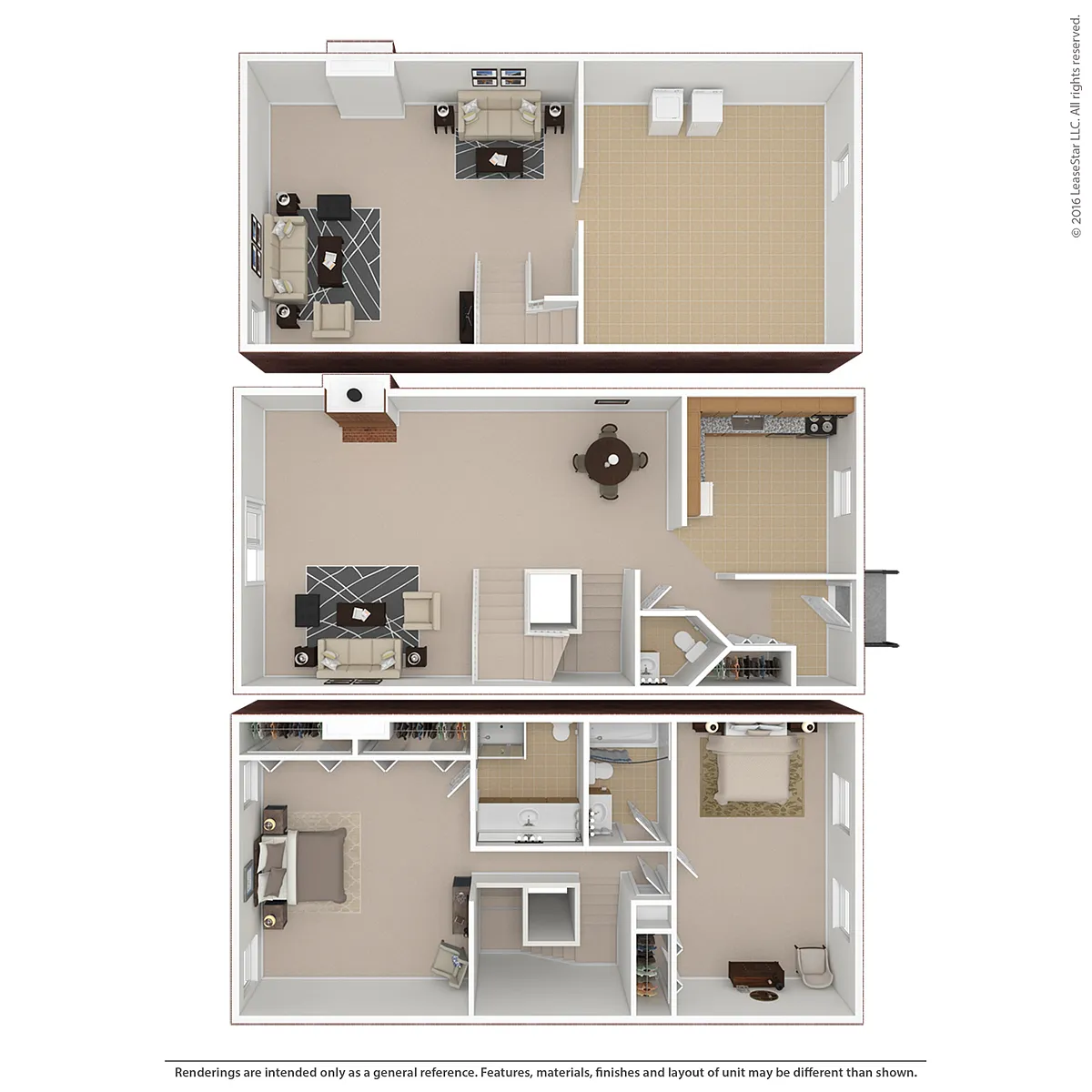 Floor plan Davidson Townhouse I