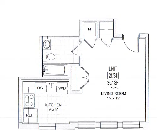 Floor plan M2 The Creekside