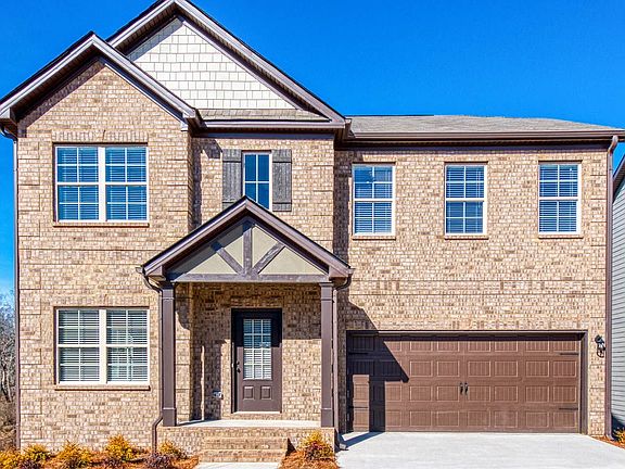 Front elevation with brick