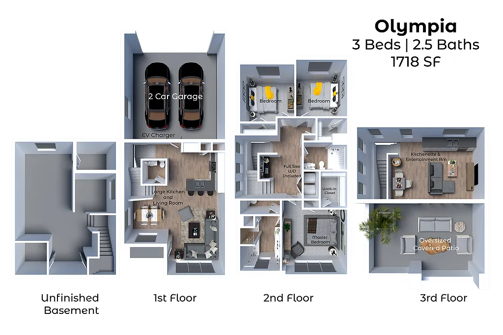 Floor plan Olympia 3x2.5 TH