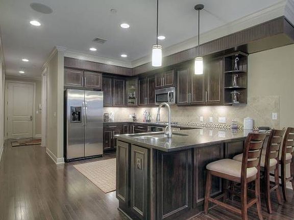 Gleaming wood floors