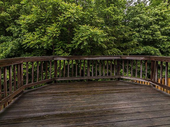 Deck backs to trees
