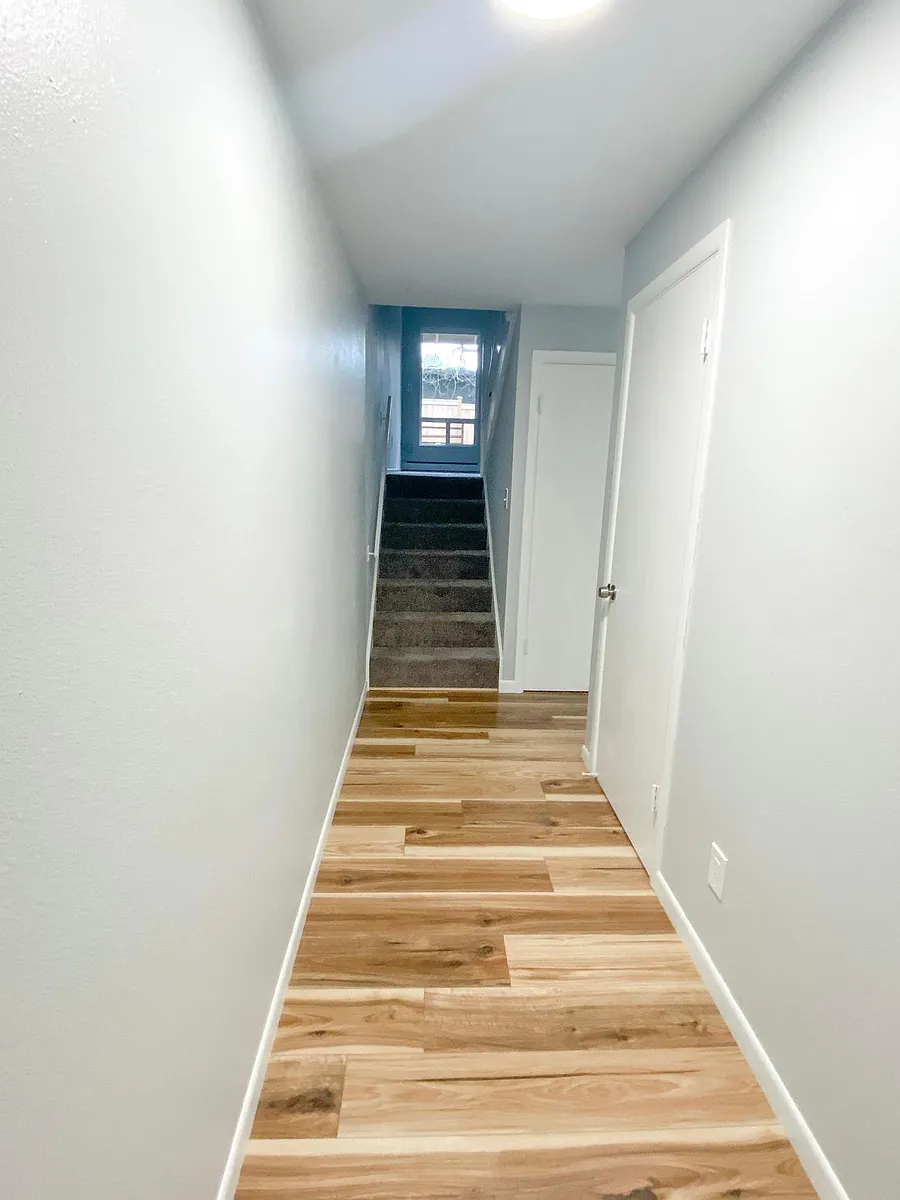 Entry- stairs lead up to the living room and to the right is the kitchen and dining areas - 120 108th Ave SE