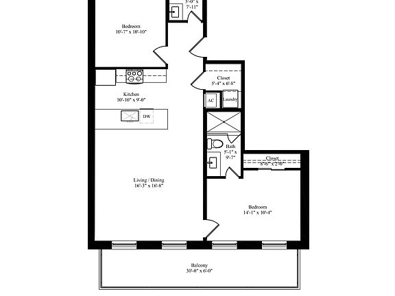 Unit 3A Floor Plan