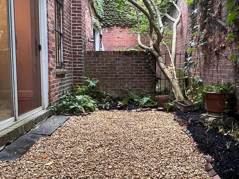 the yard has been cleaned up, ready to enjoy