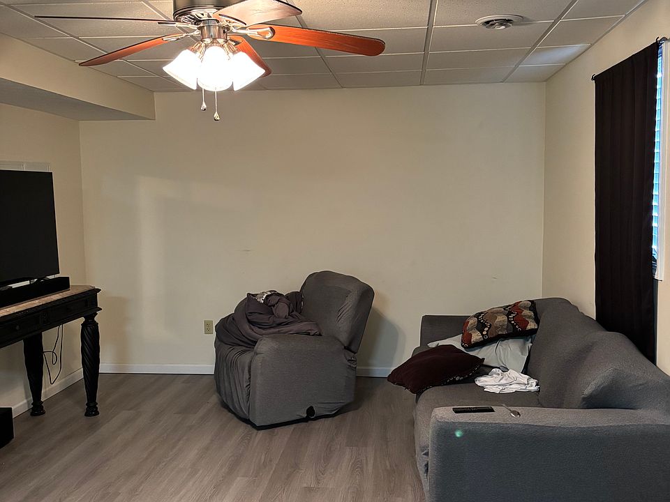 Living room as viewed from the dining room.