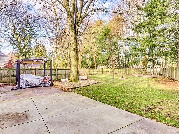 Fully fenced backyard