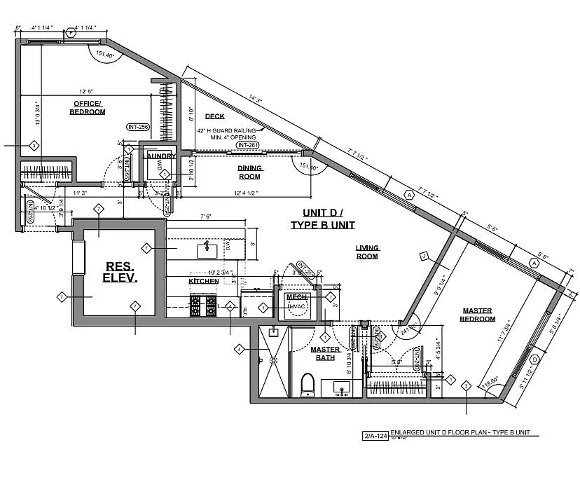 Floor plan 2 Bed 1 Bath