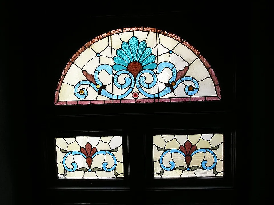 Antique stain glass