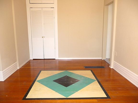 Living area with large closet
