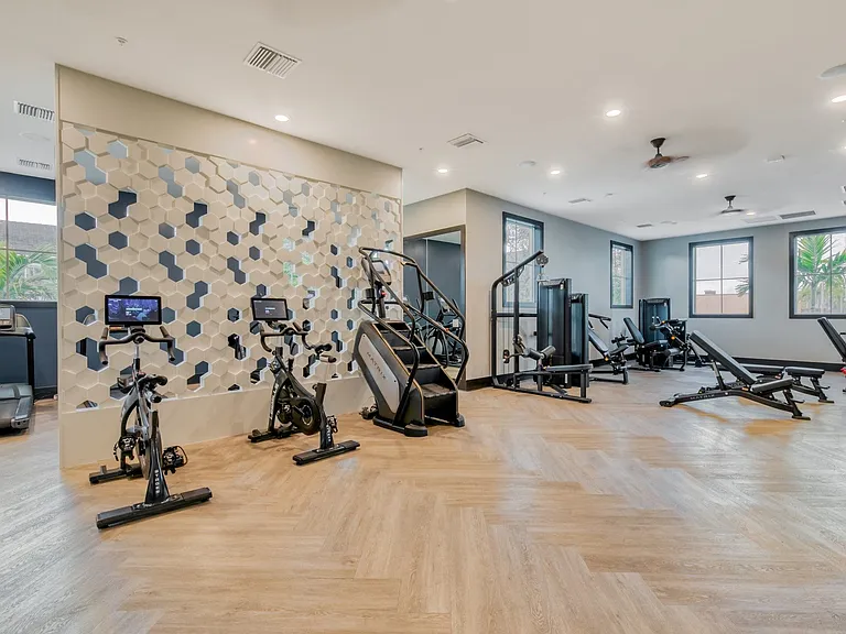 Our fitness center offers everything you need to workout without leaving home.
