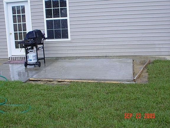 Extended Backyard Patio