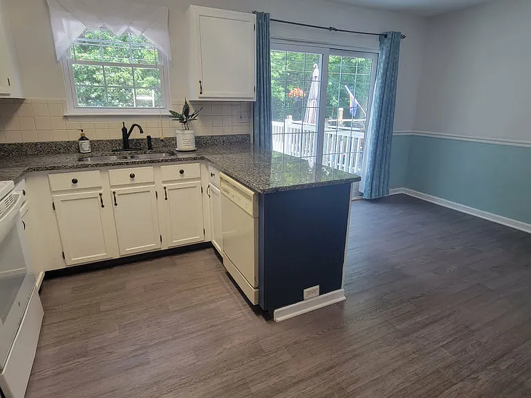 kitchen and dining room on first floor