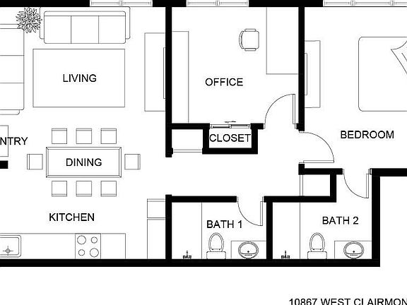 2nd image of 10867 W Clairmont Circle #109