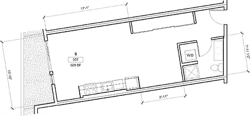 Floor plan Studio A