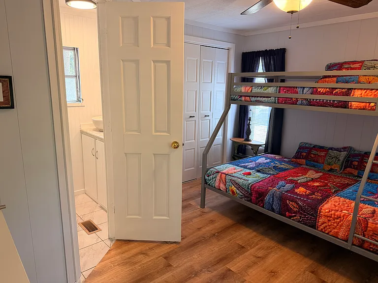 Second bedroom sleeps 3, with full bathroom
