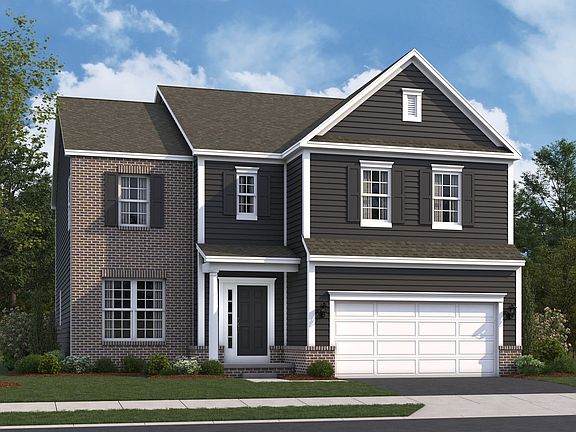 Fordham II Elevation A with Brick