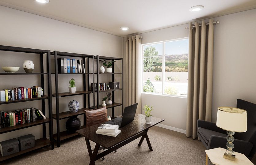 First floor den space or optional secondary bedroom with bathroom.