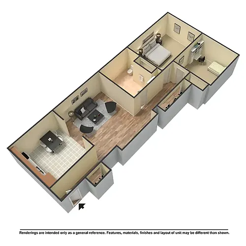 Floor plan 2 Bed