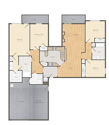 Floor plan D1R