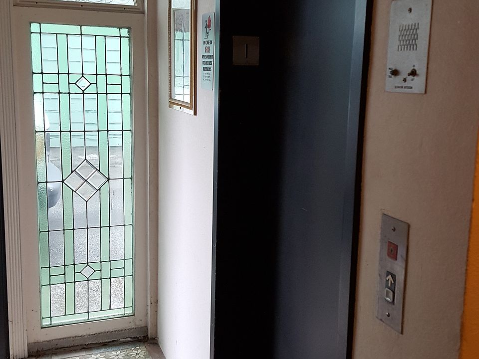 Building Entry with Stone Floor