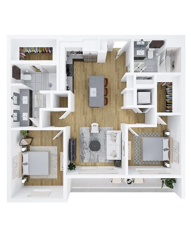 Floor plan 2X2 A