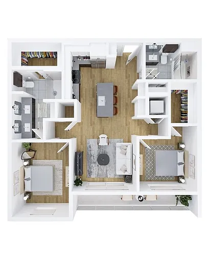 Floor plan 2X2 A