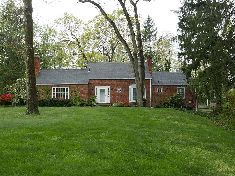 House is set back from road