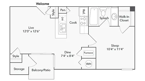 Floor plan Aiken