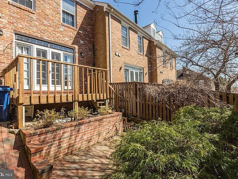 Rear Deck and Patio with Japanese Maple