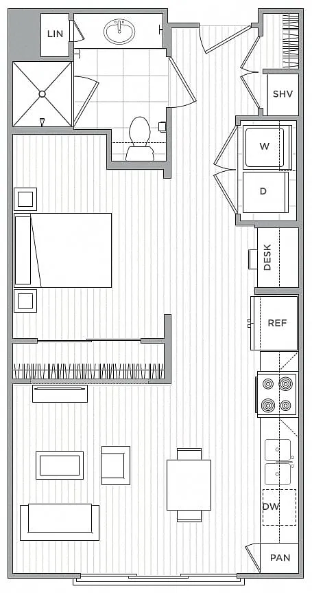 Floor plan Studio-S2