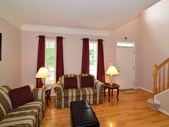 Two story foyer feels grand!