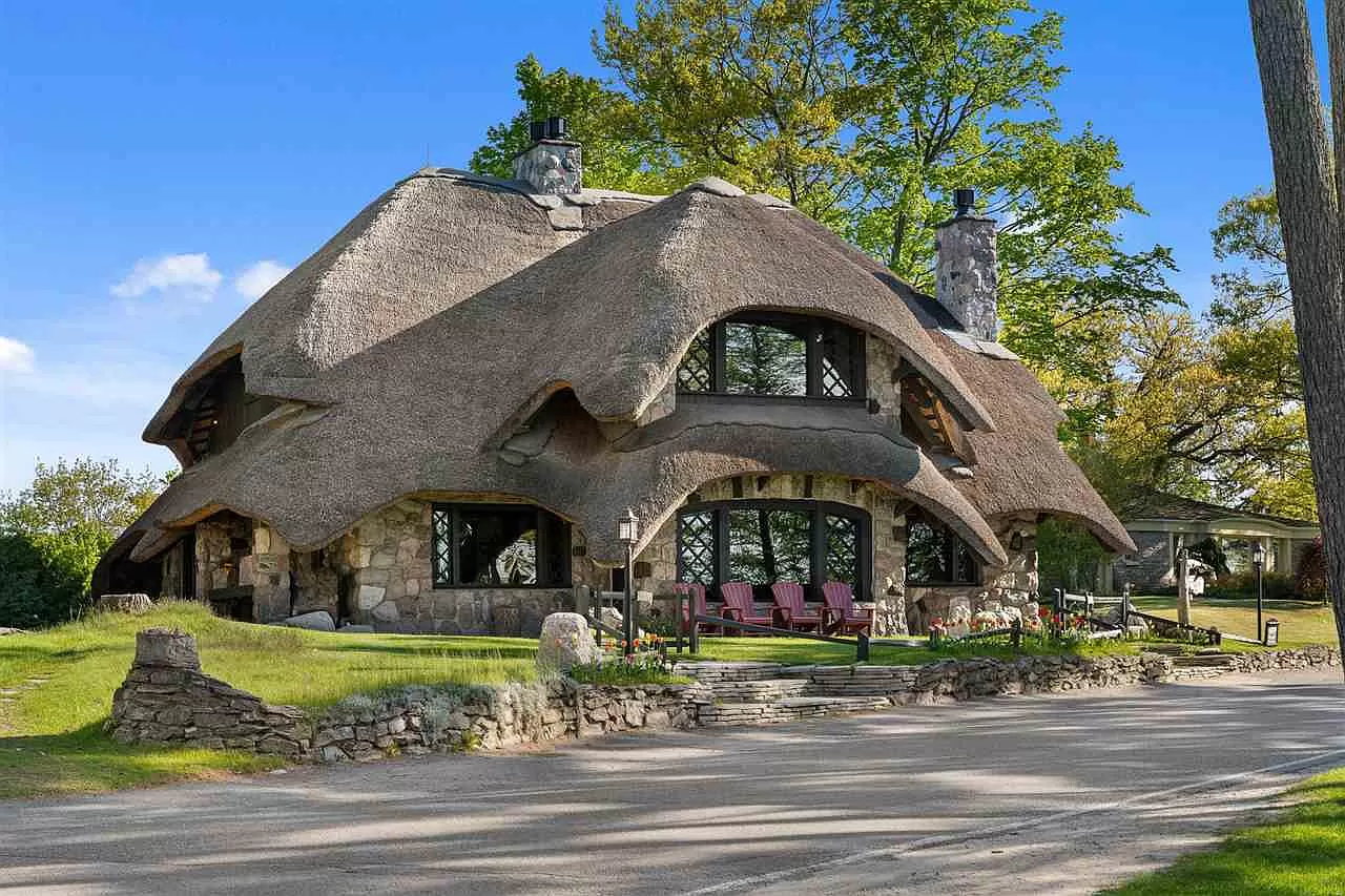 Michigan's Thatch House Is a Masterful Mushroom-Styled Renovation