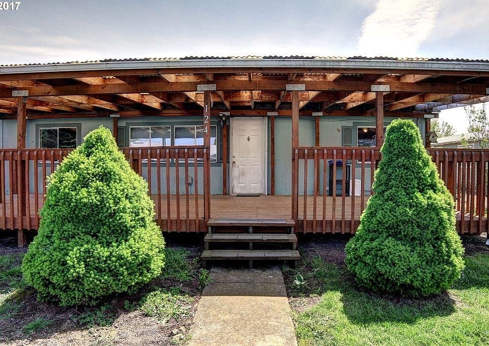 Front entry for covered deck
