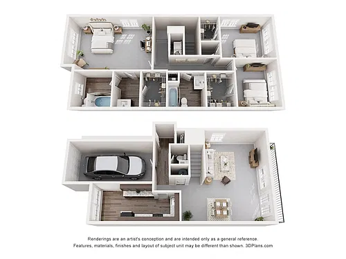 Floor plan Forget-Me-Not (TH with Garage)