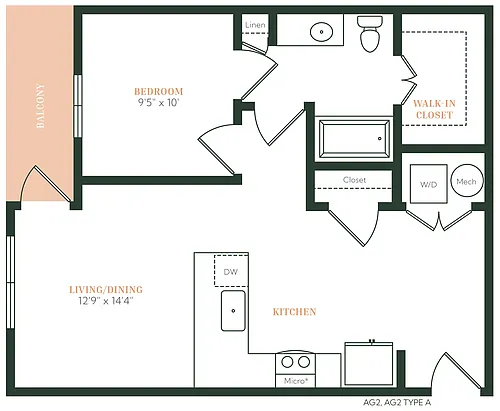 Floor plan A1F