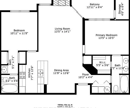 2 bed, 1096 sqft, $2,900 — Photo 2