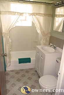 Upgraded master bathroom