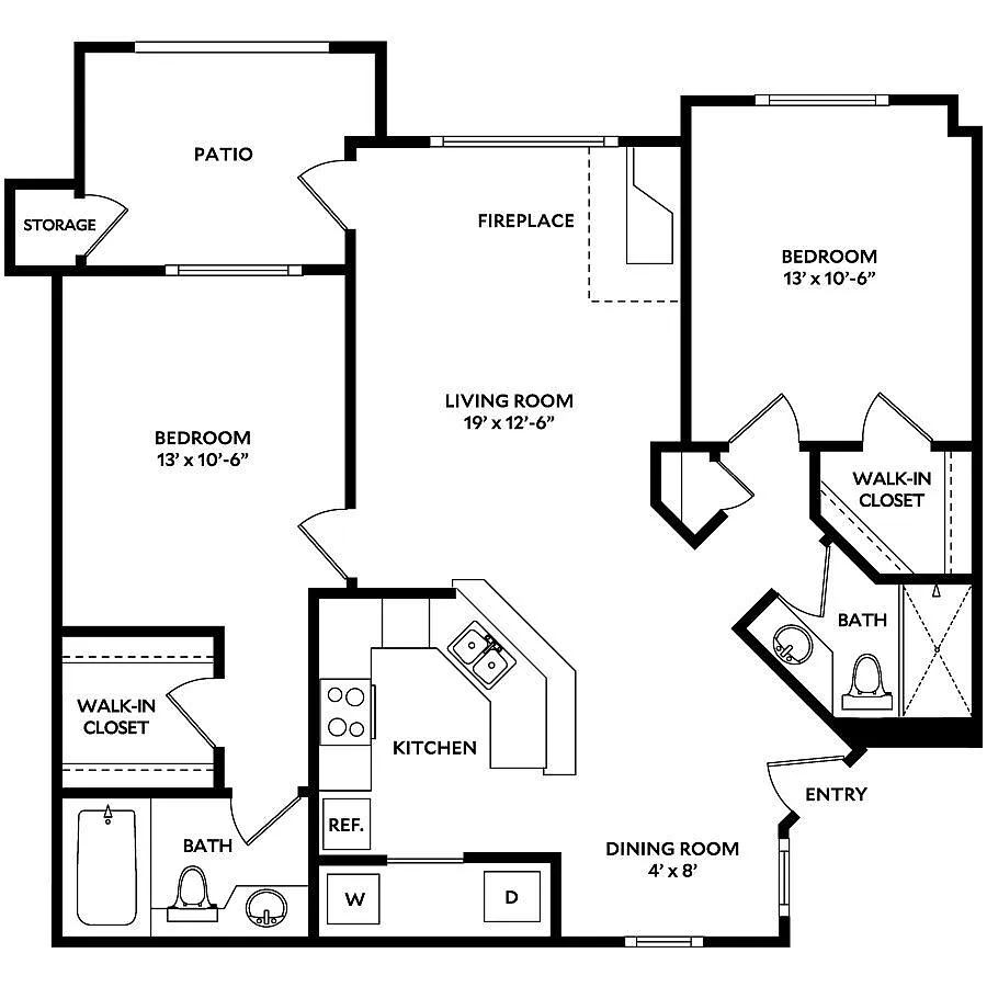 Floor plan Plan 2B