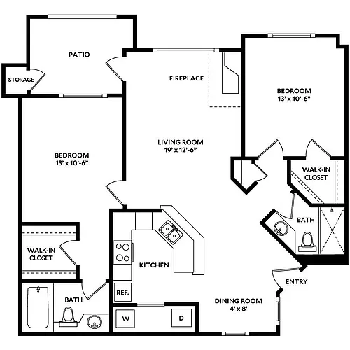 Floor plan Plan 2B
