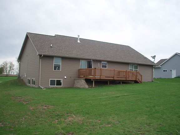 Rear yard and deck